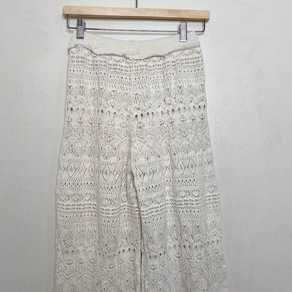 Miou Muse Womens Medium Crochet Pattern Pants - Picture 11 of 14